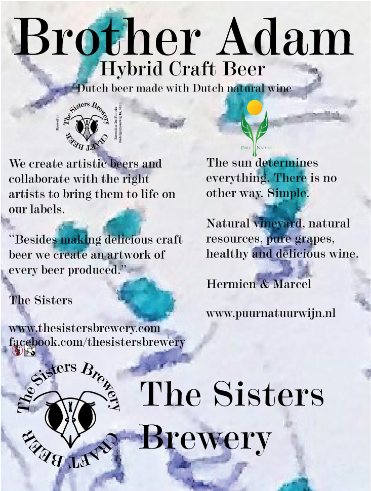 Brother Adam, Barrel Aged Grape Ale met Imperial Porter met Rode Natuurwijn