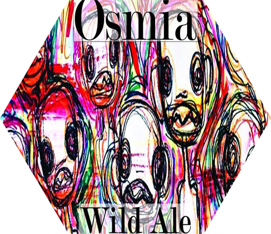 Osmia, Barrel Aged Wild Ale Rabarber, Vlierbessen, Cranberries, Hibiscus en Johanniter '18