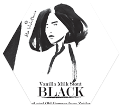Black, Vanille 5 jaar oude Genever Milk Stout